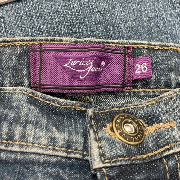 Luricci Jeans Women's Denim Pants Size 26 Blue Butt Lifter Body Shaper NWOT - Picture 5 of 7